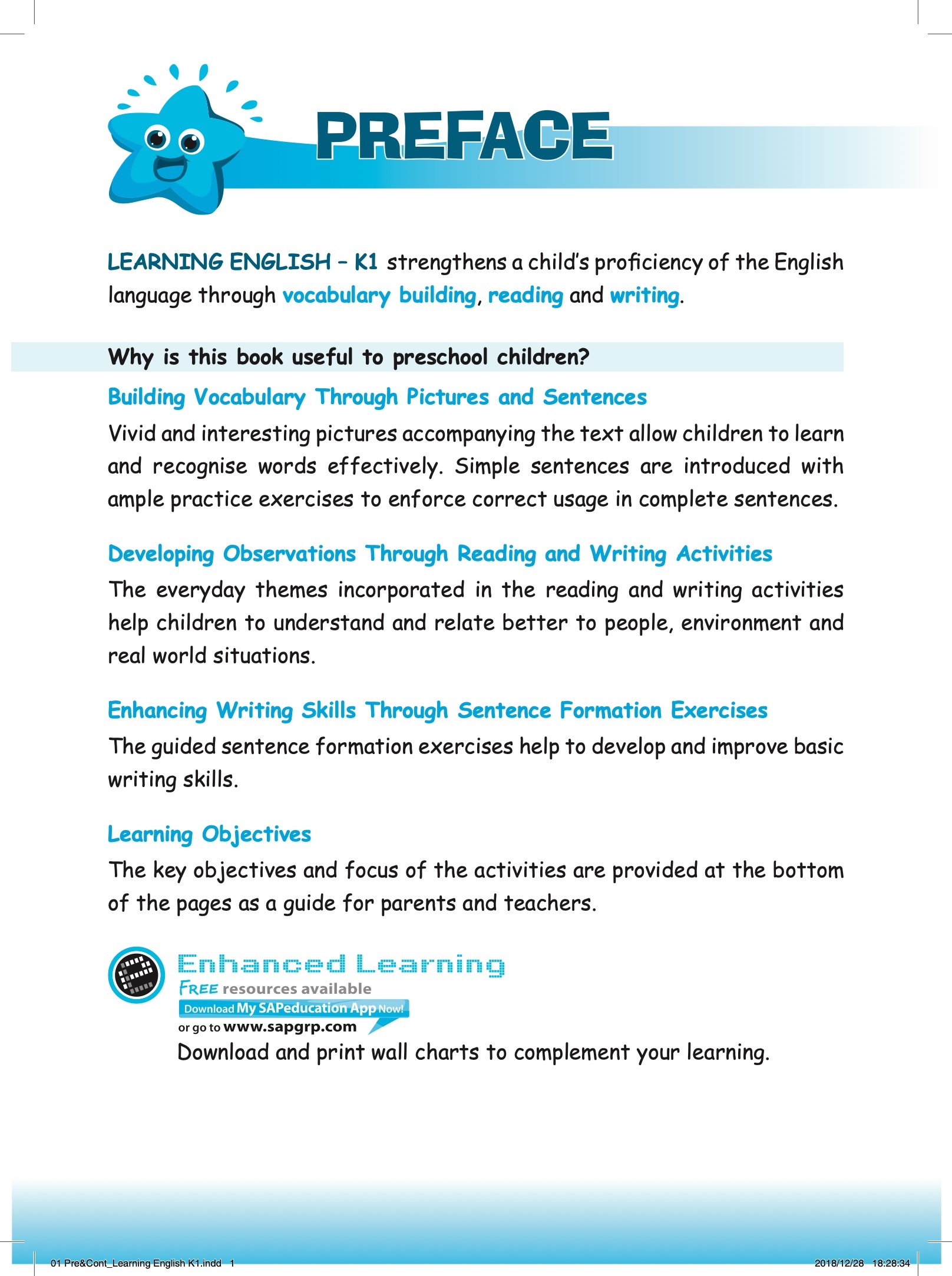 LEARNING ENGLISH Kindergarten 1