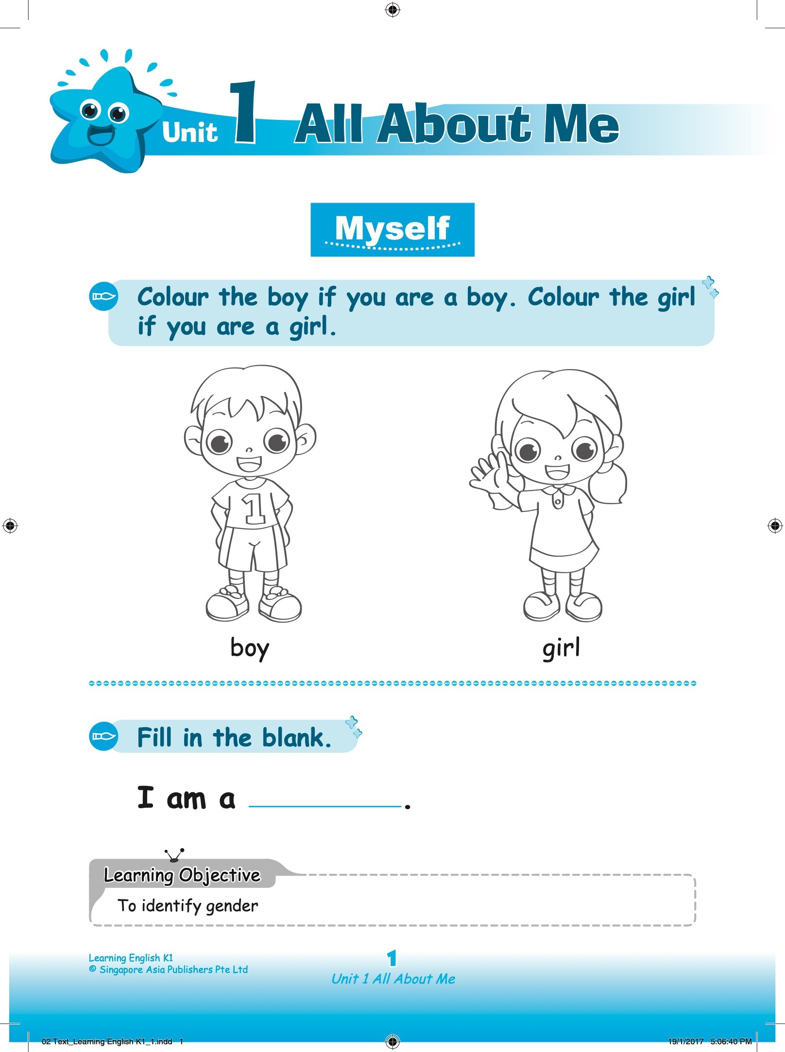 LEARNING ENGLISH Kindergarten 1