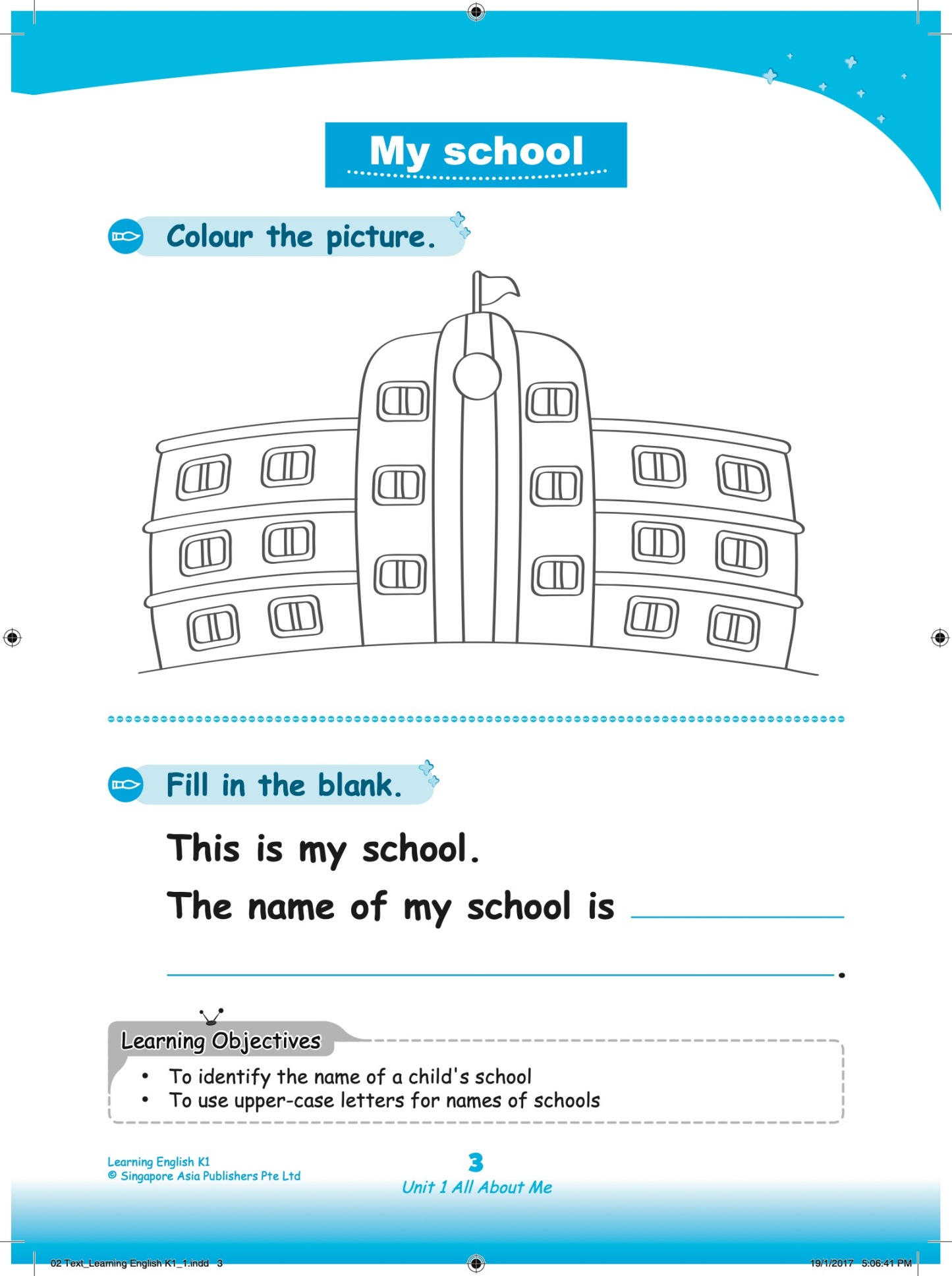 LEARNING ENGLISH Kindergarten 1