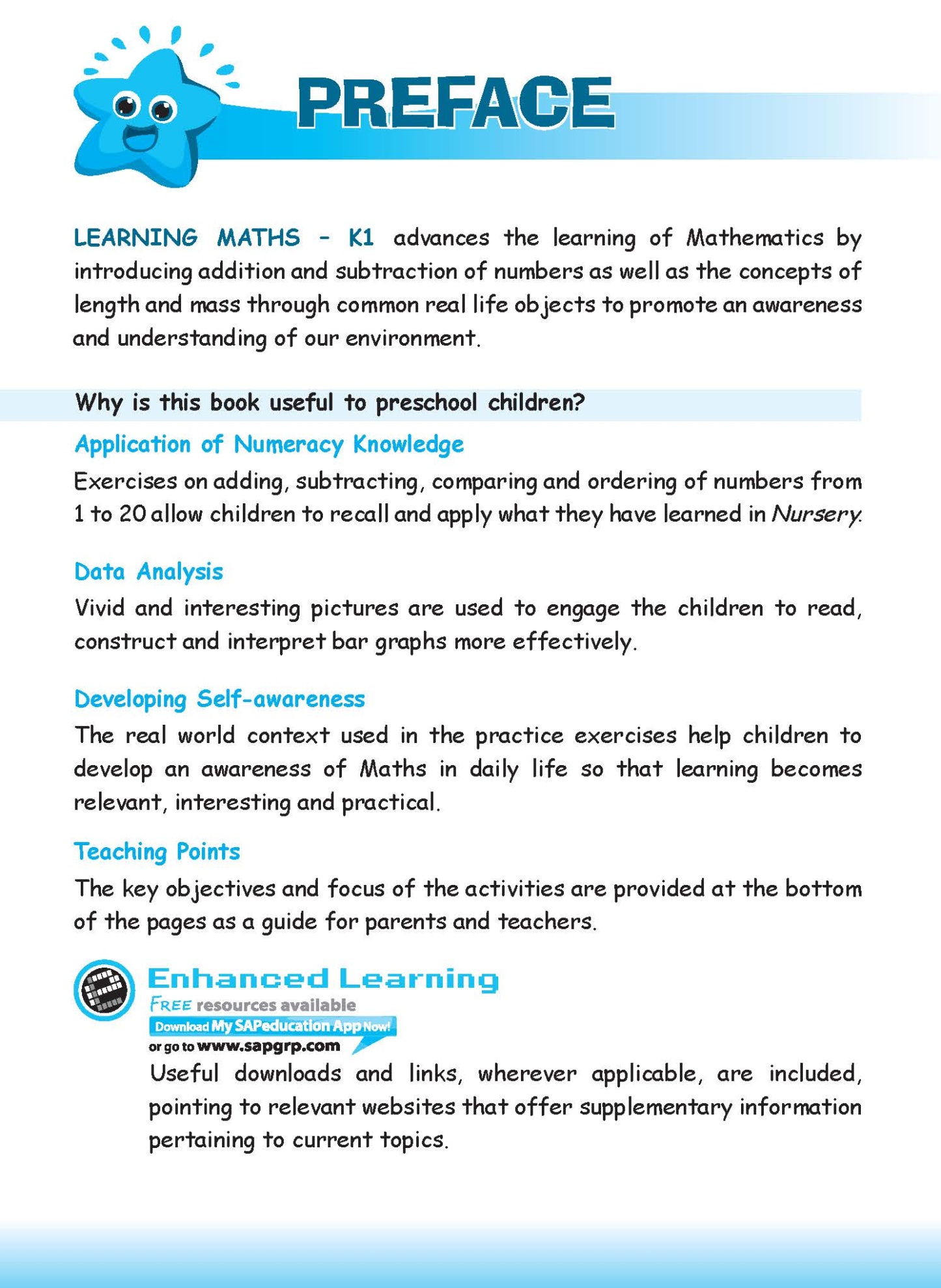 LEARNING MATHS Kindergarten 1