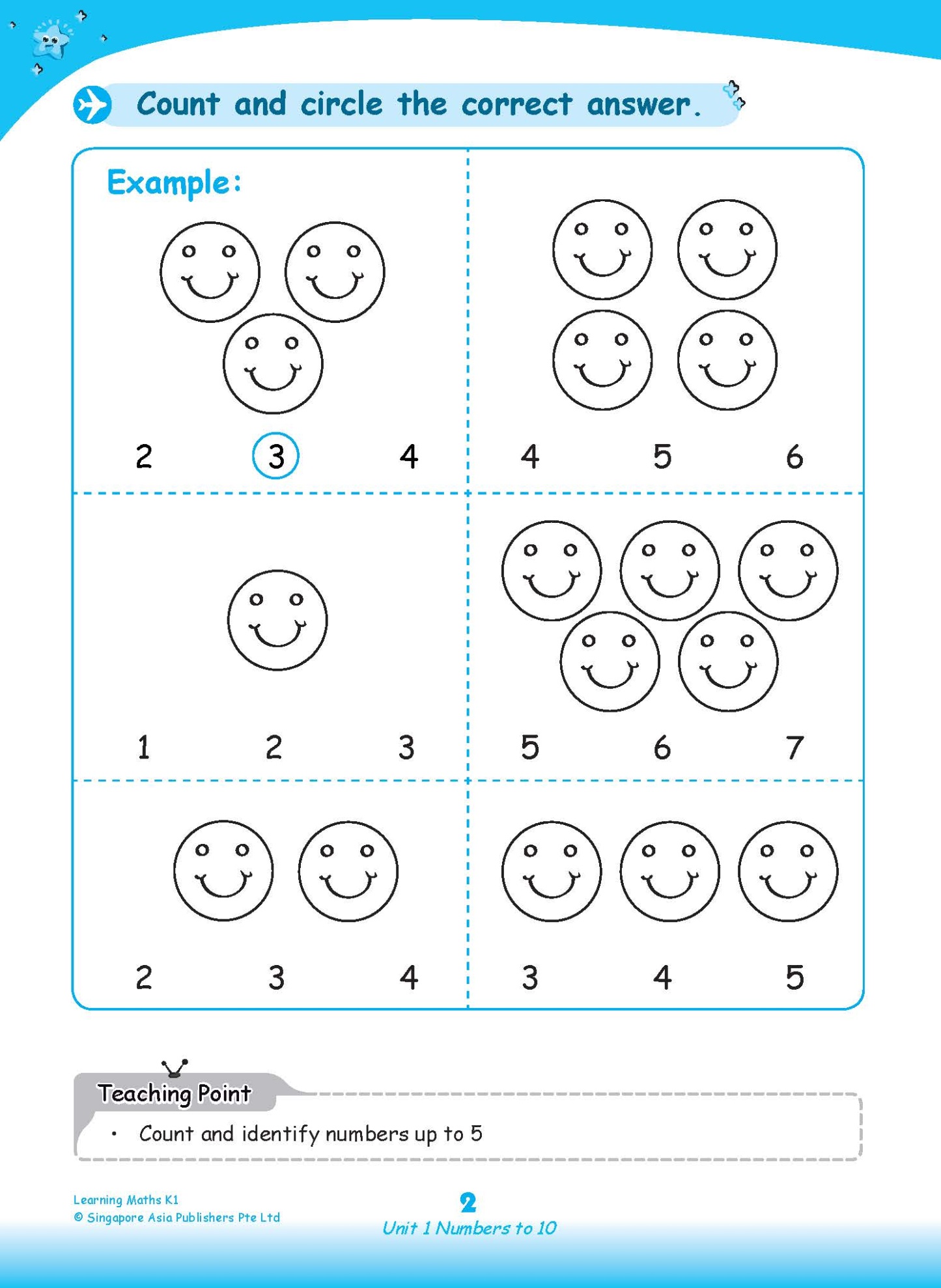 LEARNING MATHS Kindergarten 1