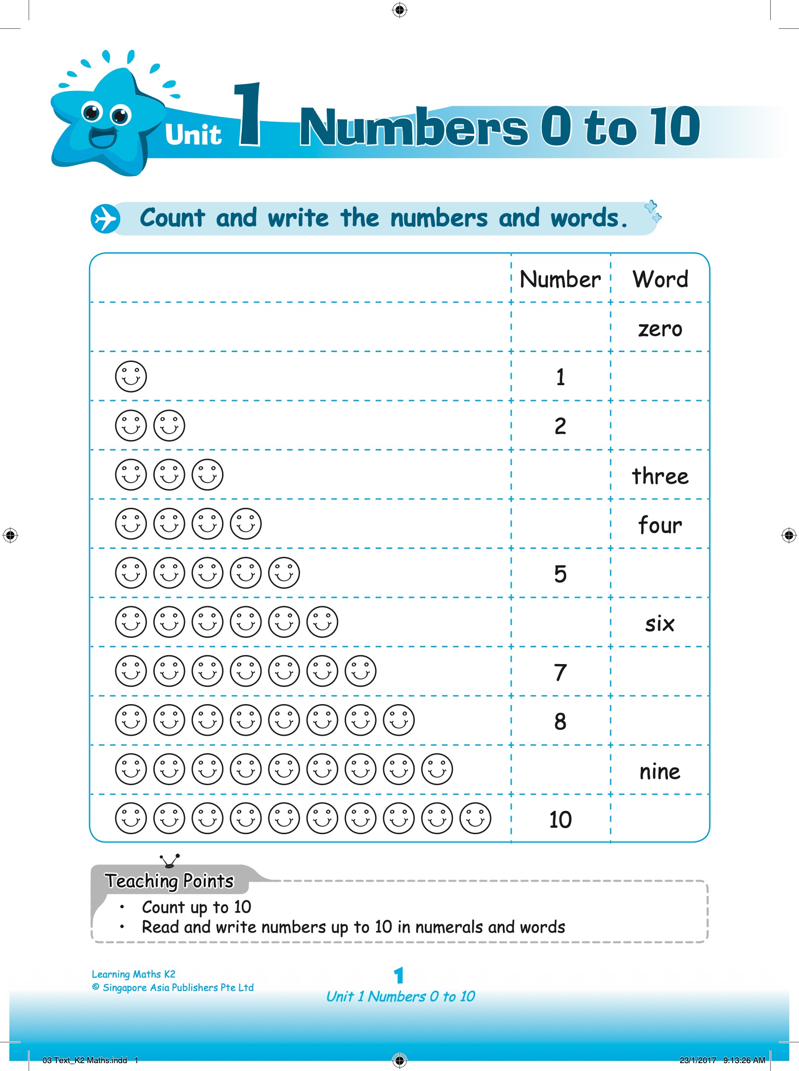 LEARNING MATHS Kindergarten 2