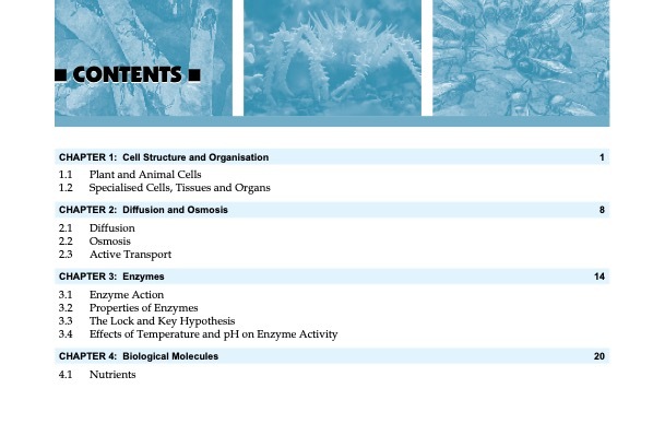 Quick Exam Notes BIOLOGY