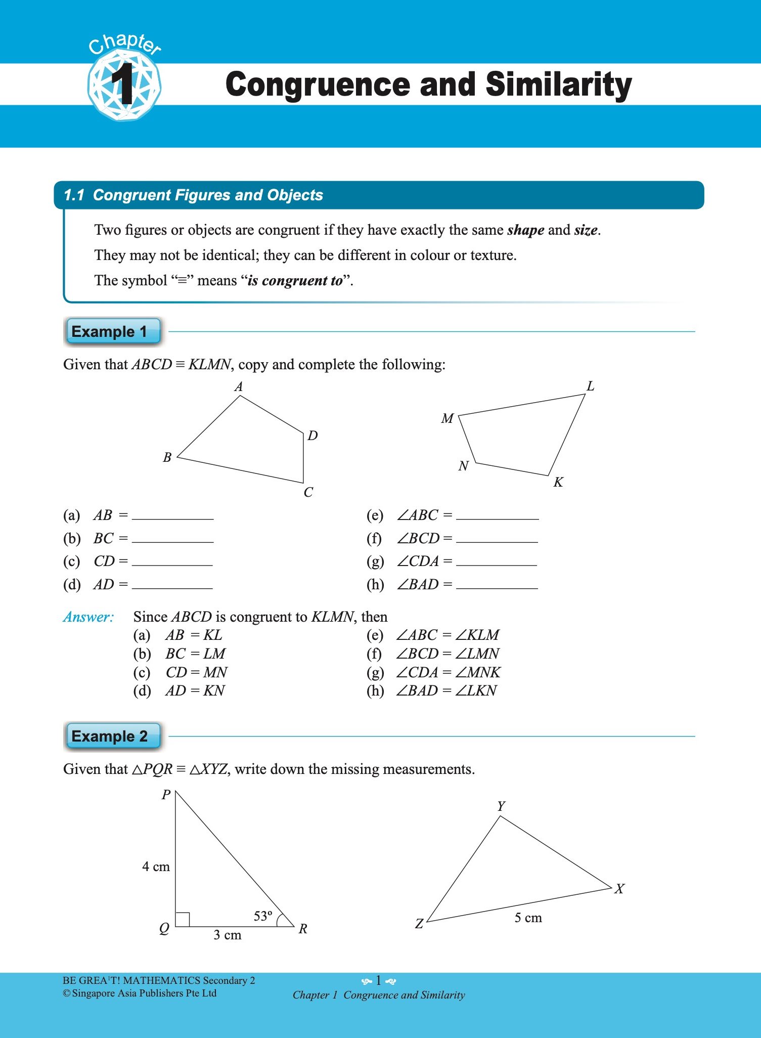 be GREAT at MATHEMATICS Secondary 2