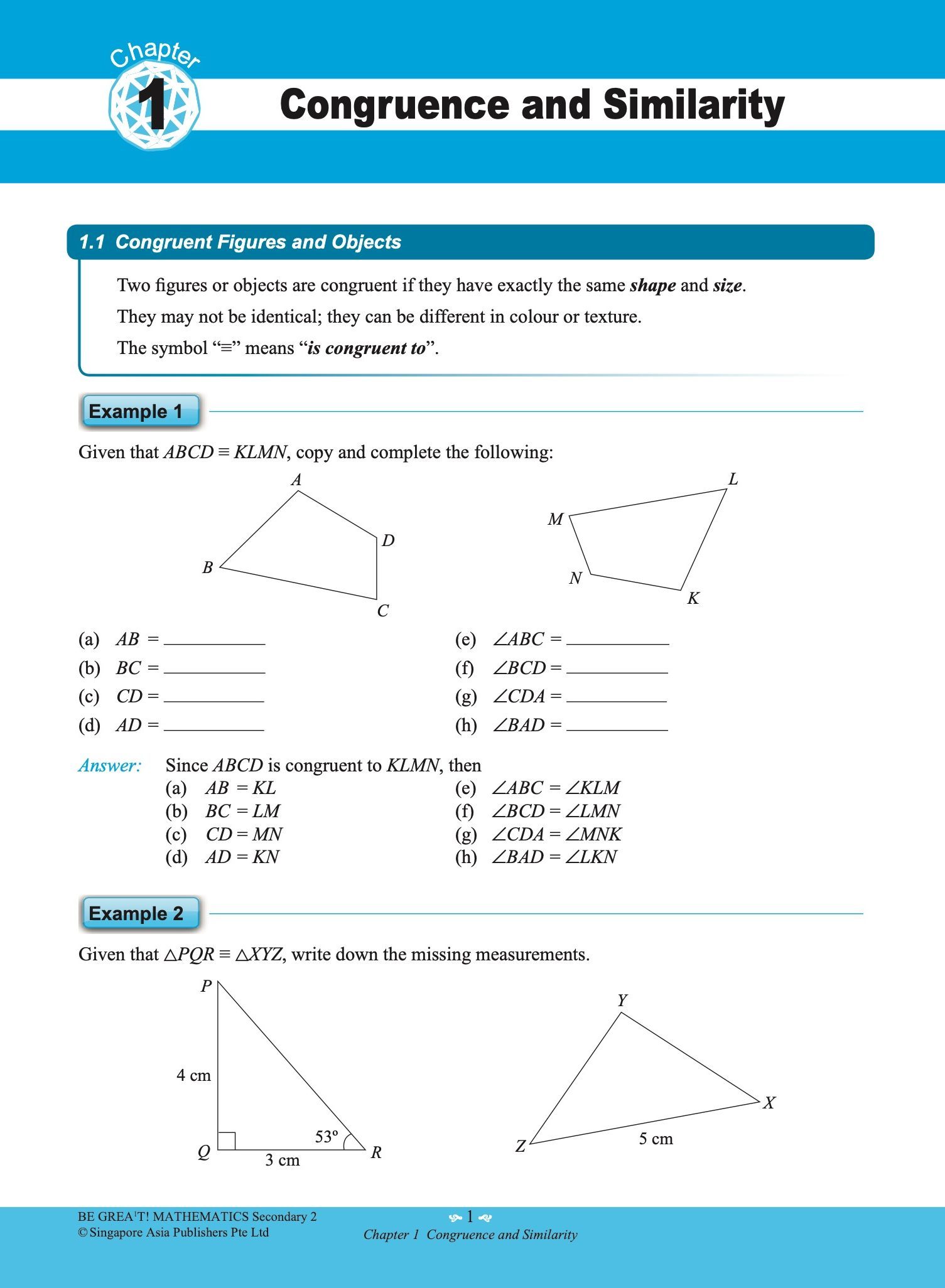 be GREAT at MATHEMATICS Secondary 2