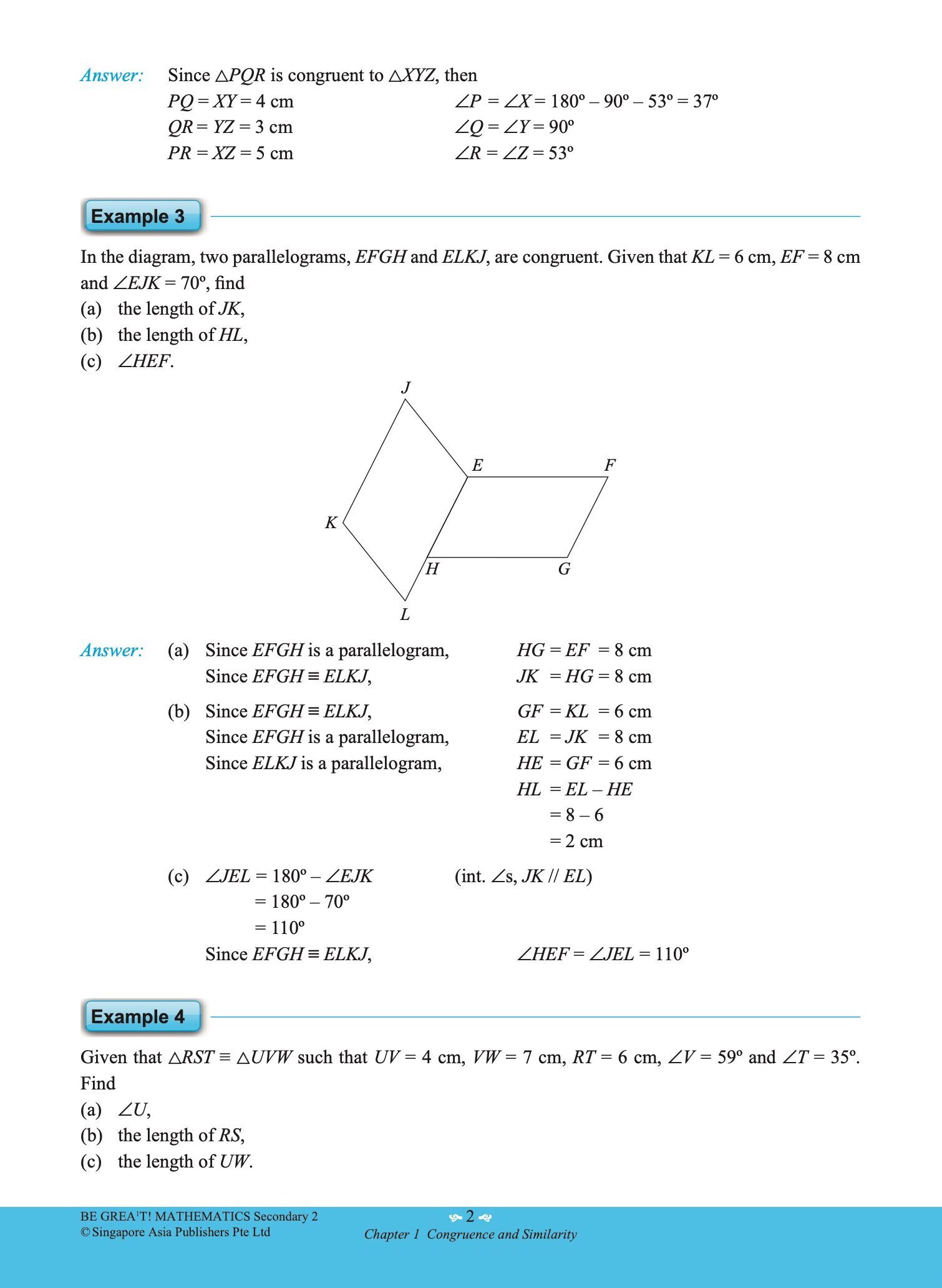 be GREAT at MATHEMATICS Secondary 2