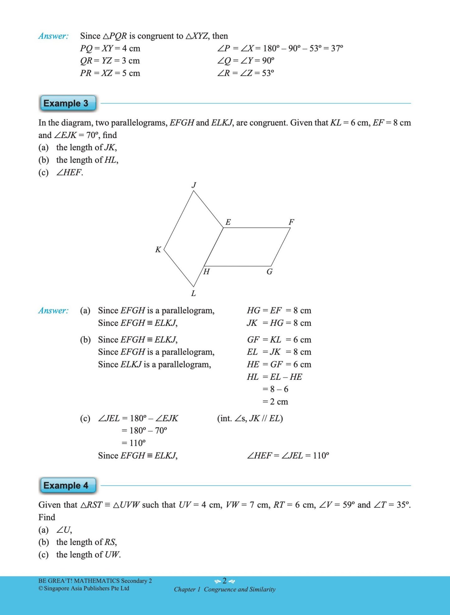 be GREAT at MATHEMATICS Secondary 2
