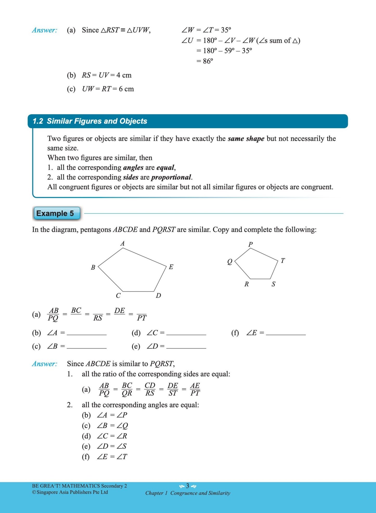 be GREAT at MATHEMATICS Secondary 2