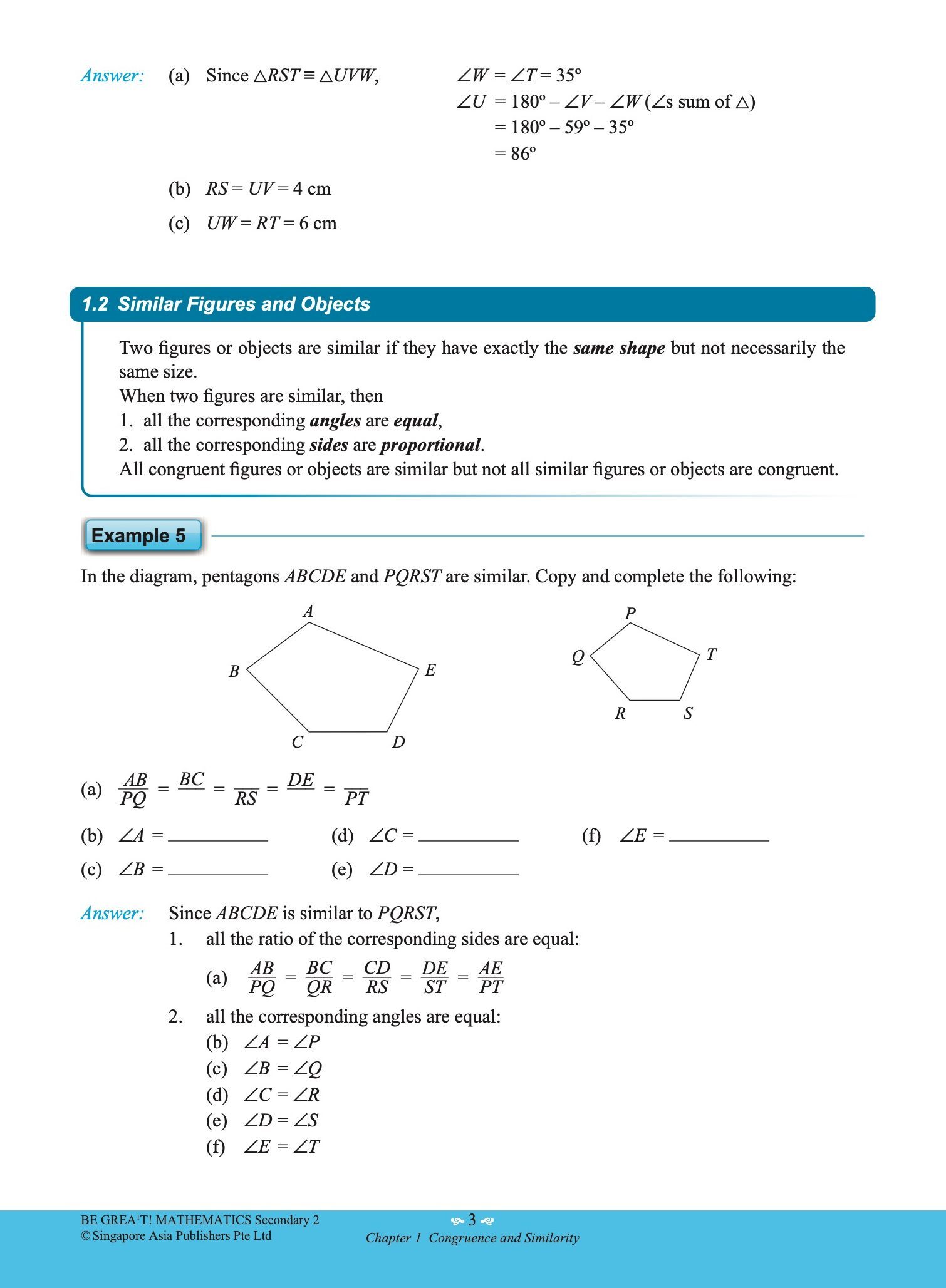 be GREAT at MATHEMATICS Secondary 2
