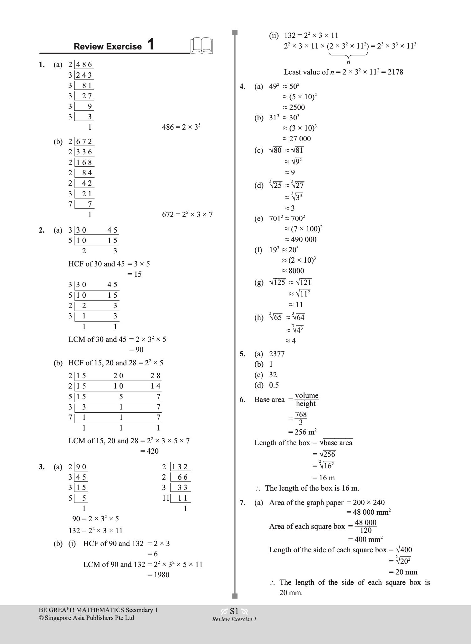 be GREAT at MATHEMATICS Secondary 2