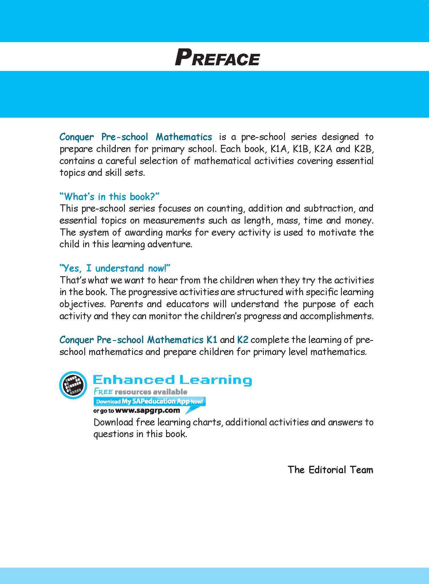 Conquer Pre-School Mathematics K1A