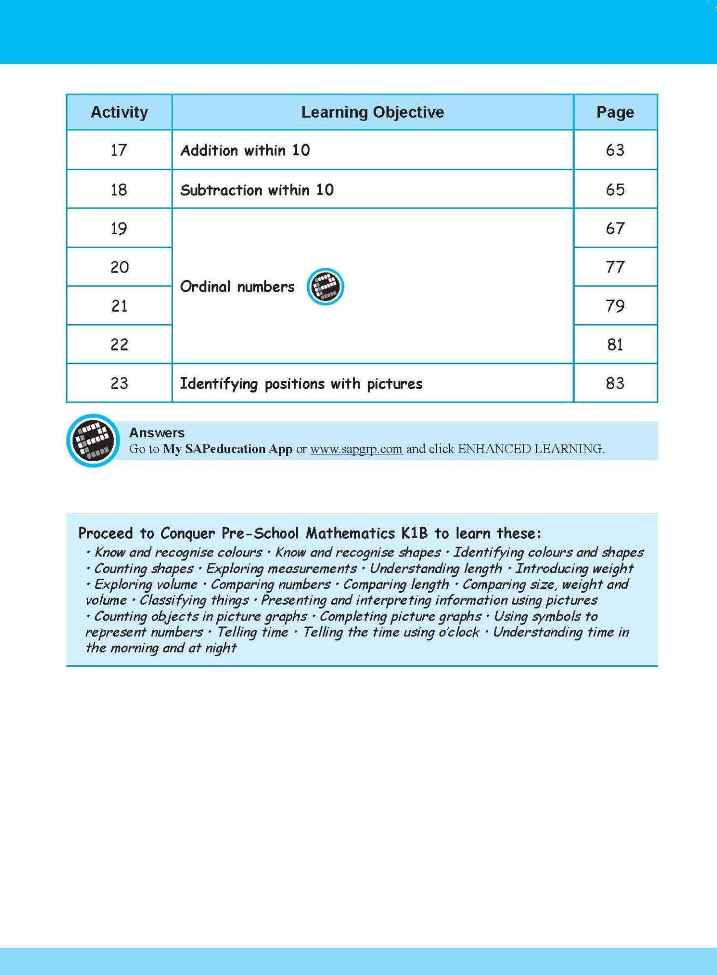 Conquer Pre-School Mathematics K1A