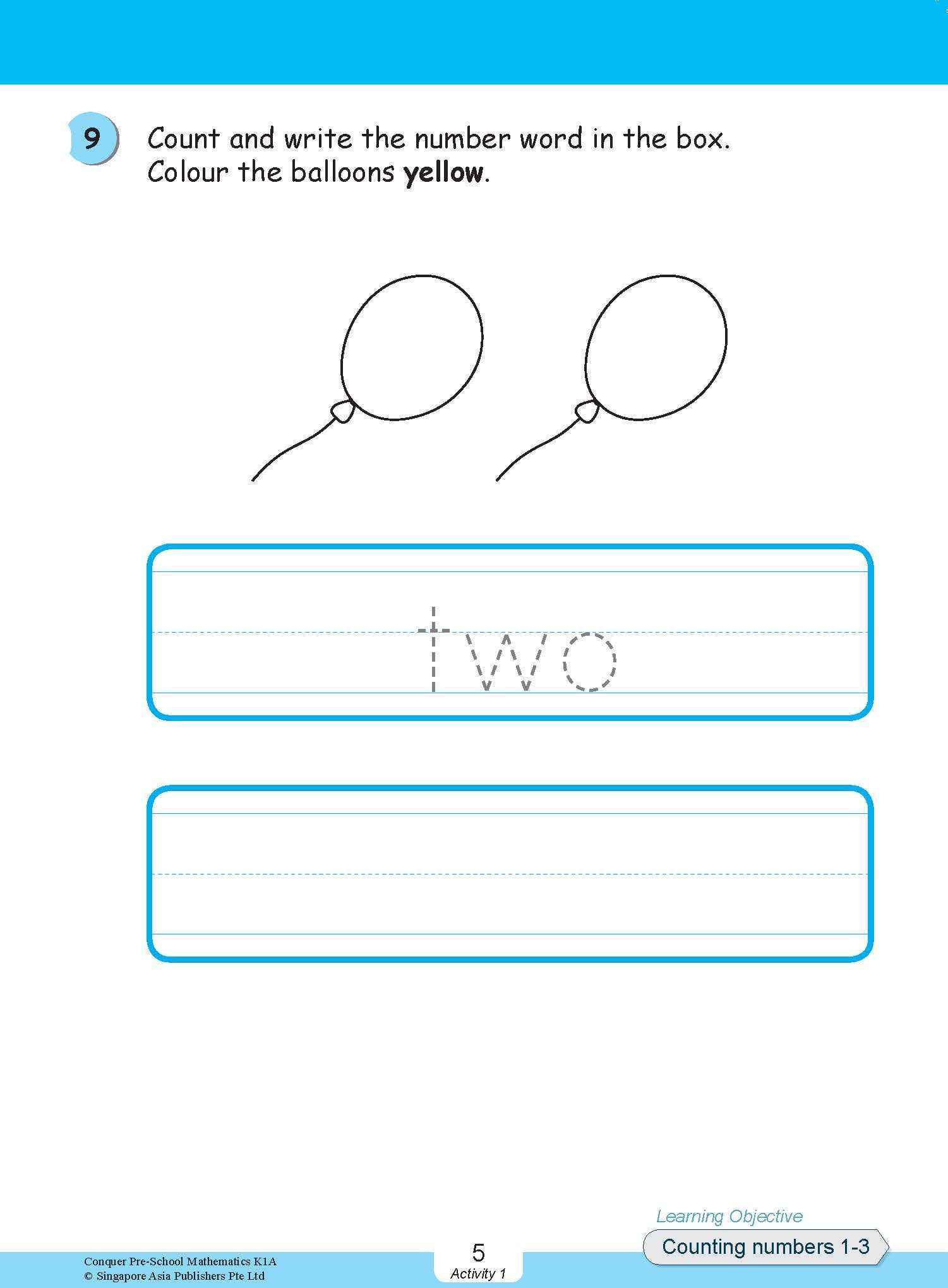 Conquer Pre-School Mathematics K1A