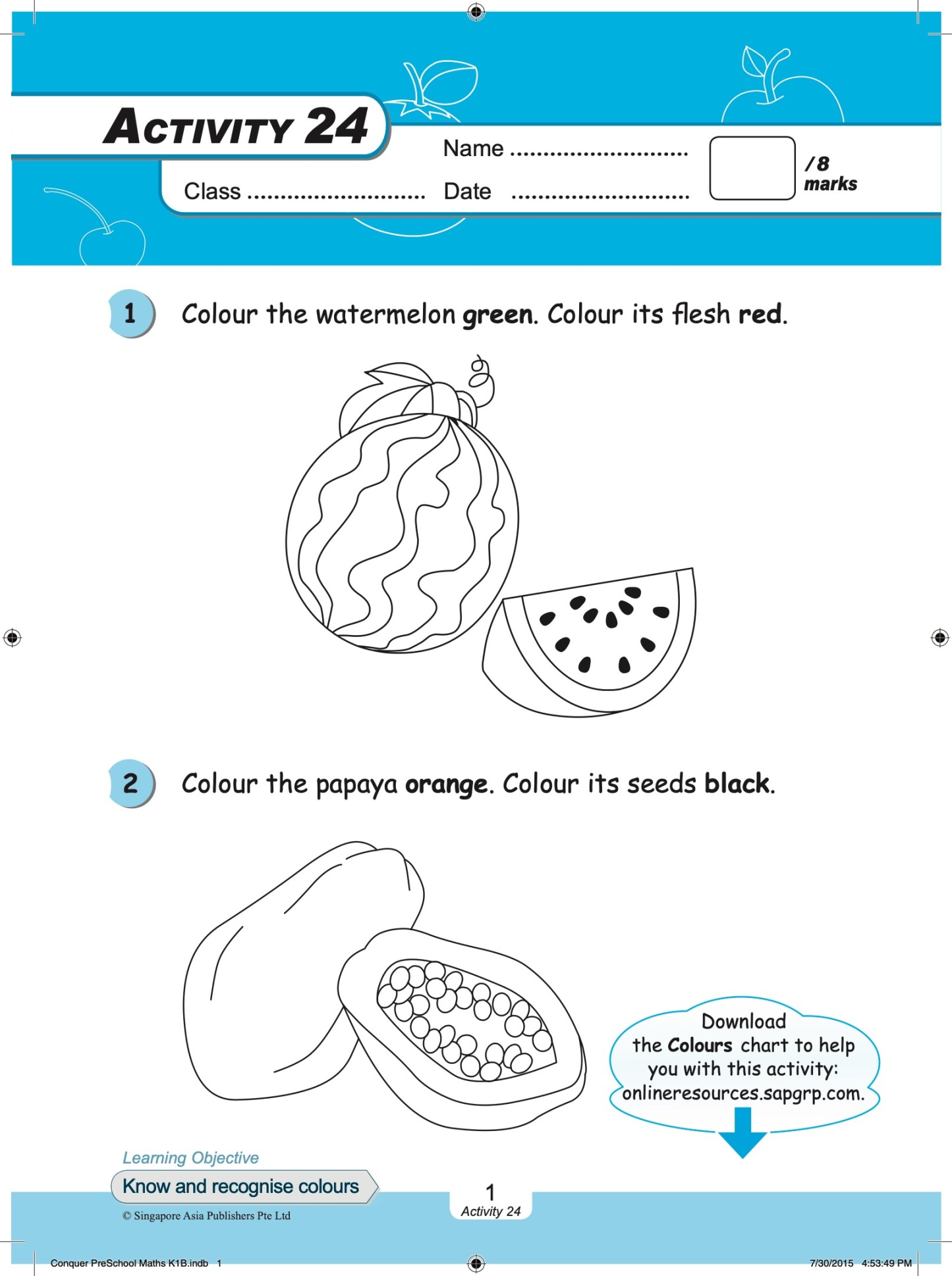 Conquer Pre-School Mathematics K1B