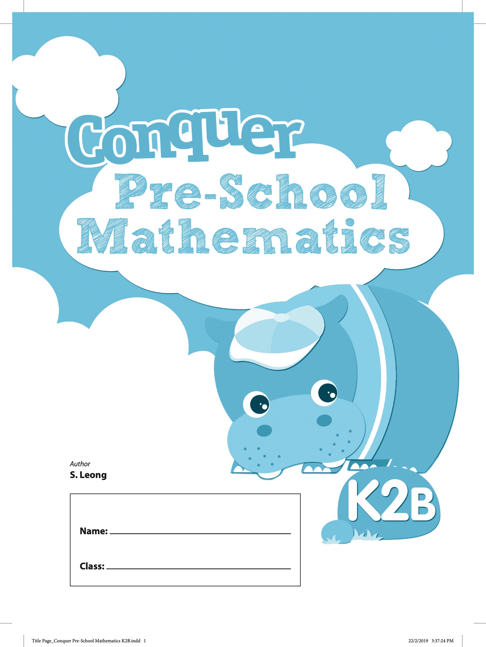 Conquer Pre-School Mathematics Kindergarten 2B