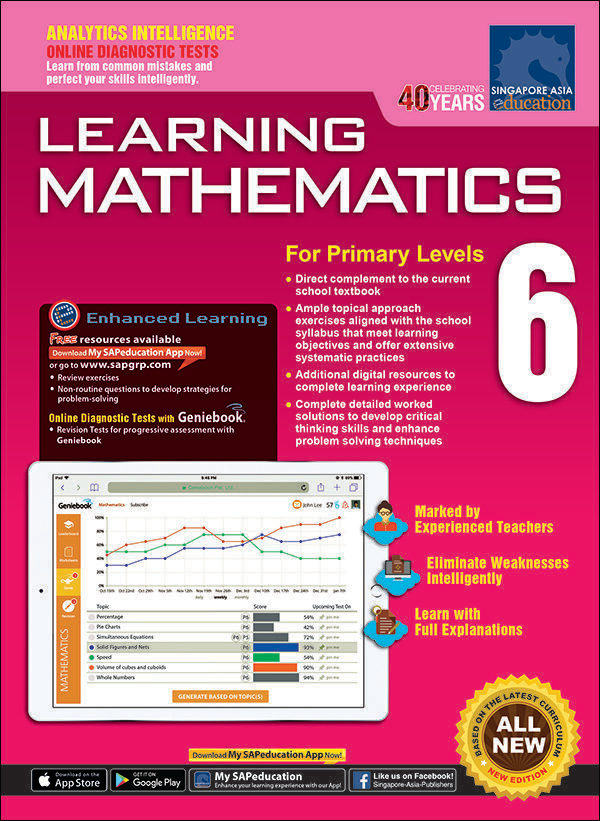 Learning Mathematics For Primary Levels 6 + Geniebook