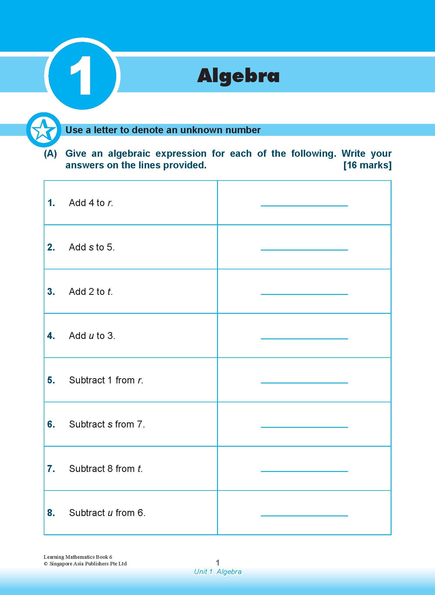 Learning Mathematics For Primary Levels 6 + Geniebook
