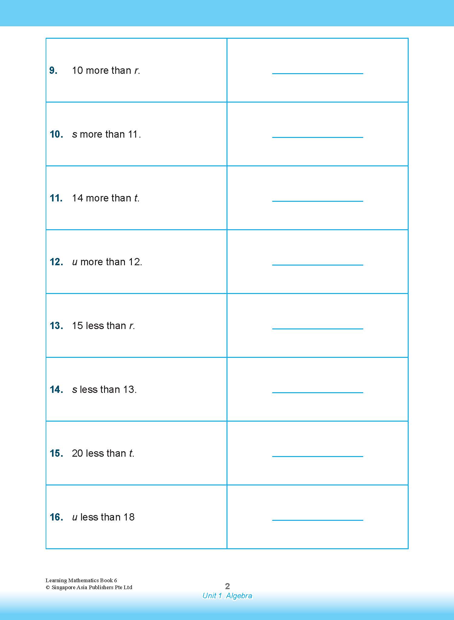 Learning Mathematics For Primary Levels 6 + Geniebook