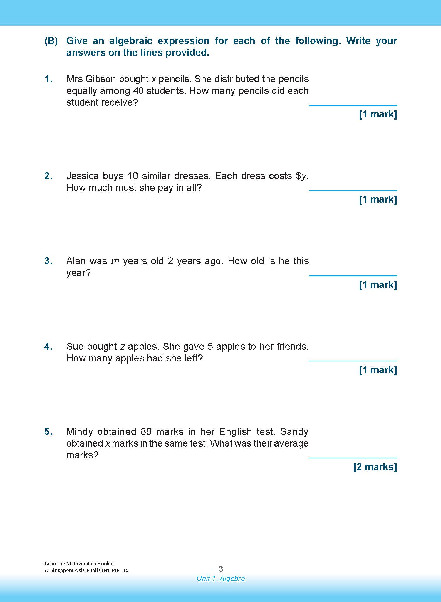 Learning Mathematics For Primary Levels 6 + Geniebook