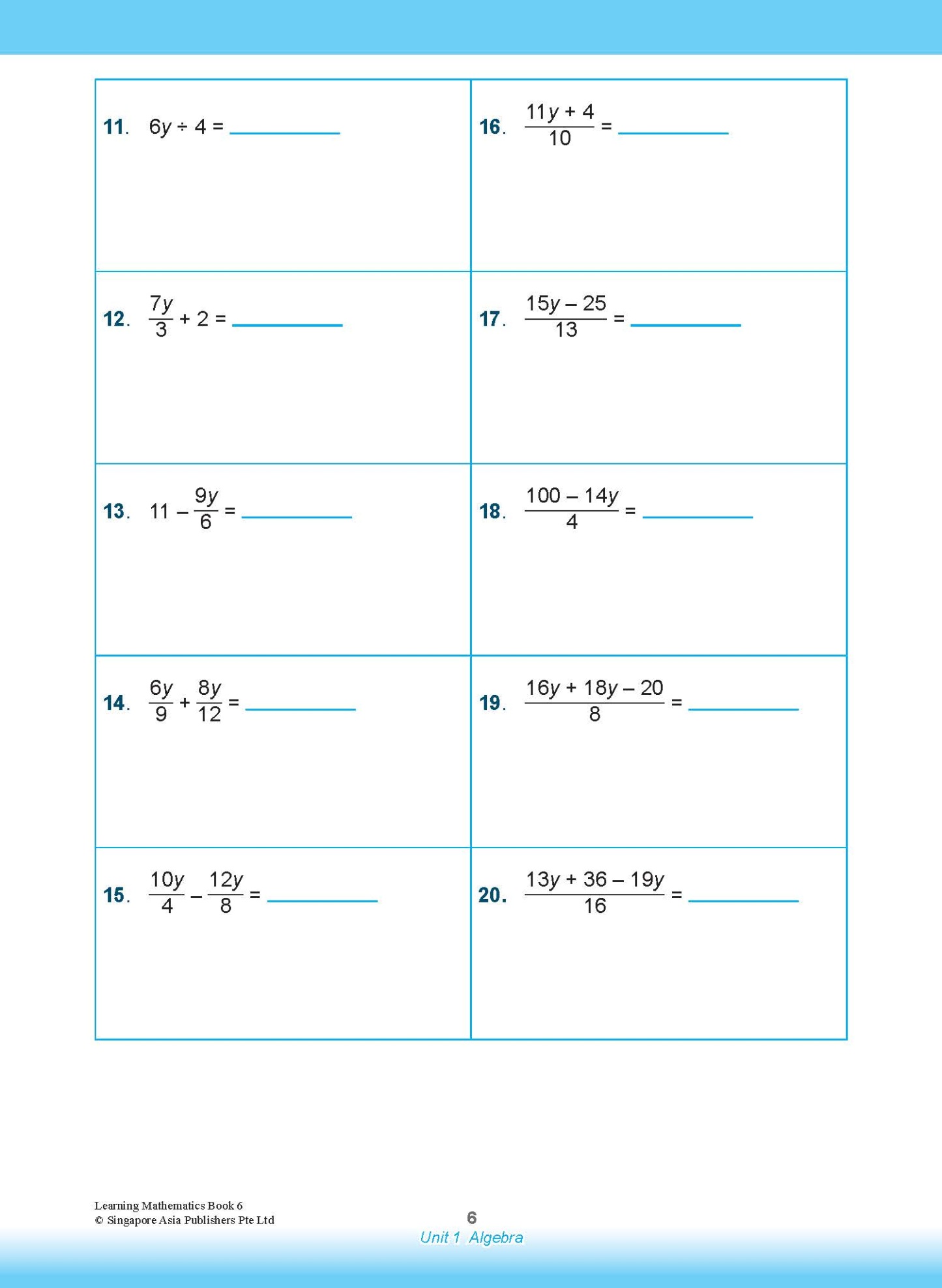 Learning Mathematics For Primary Levels 6 + Geniebook