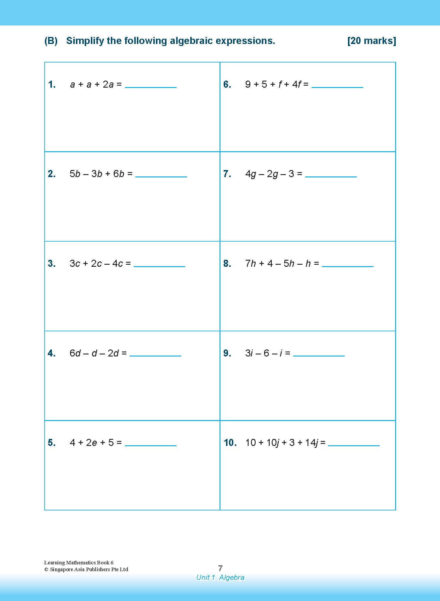 Learning Mathematics For Primary Levels 6 + Geniebook