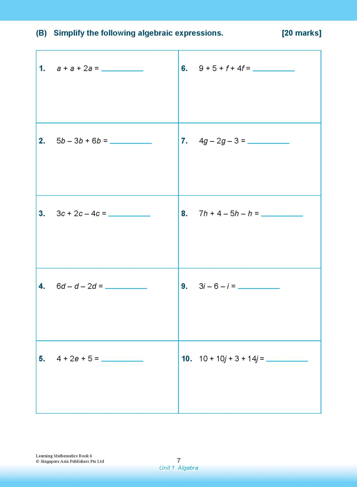 Learning Mathematics For Primary Levels 6 + Geniebook
