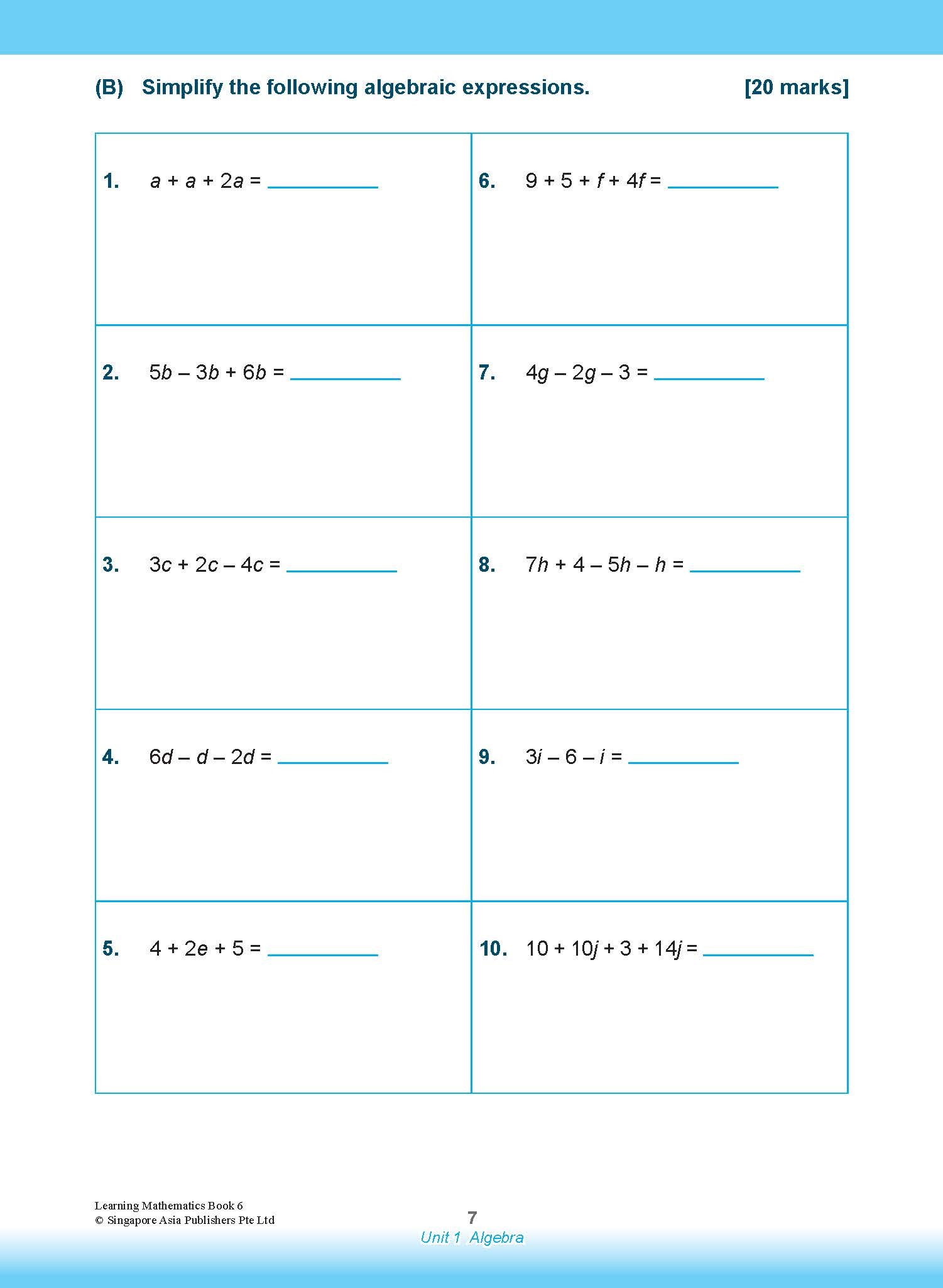 Learning Mathematics For Primary Levels 6 + Geniebook