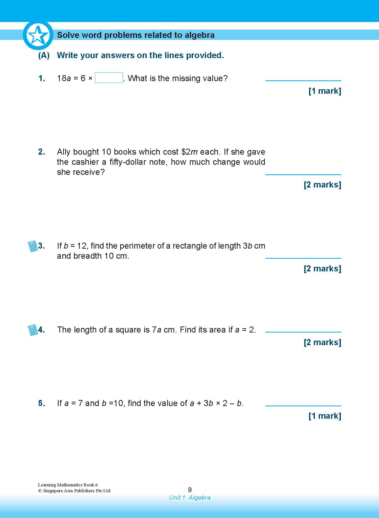 Learning Mathematics For Primary Levels 6 + Geniebook
