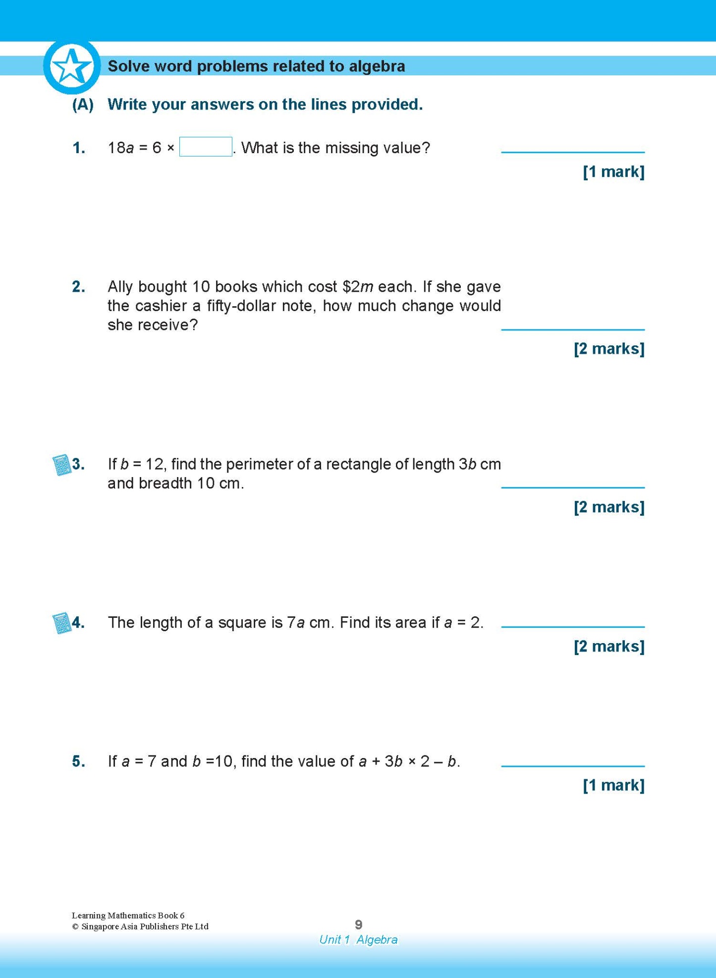 Learning Mathematics For Primary Levels 6 + Geniebook