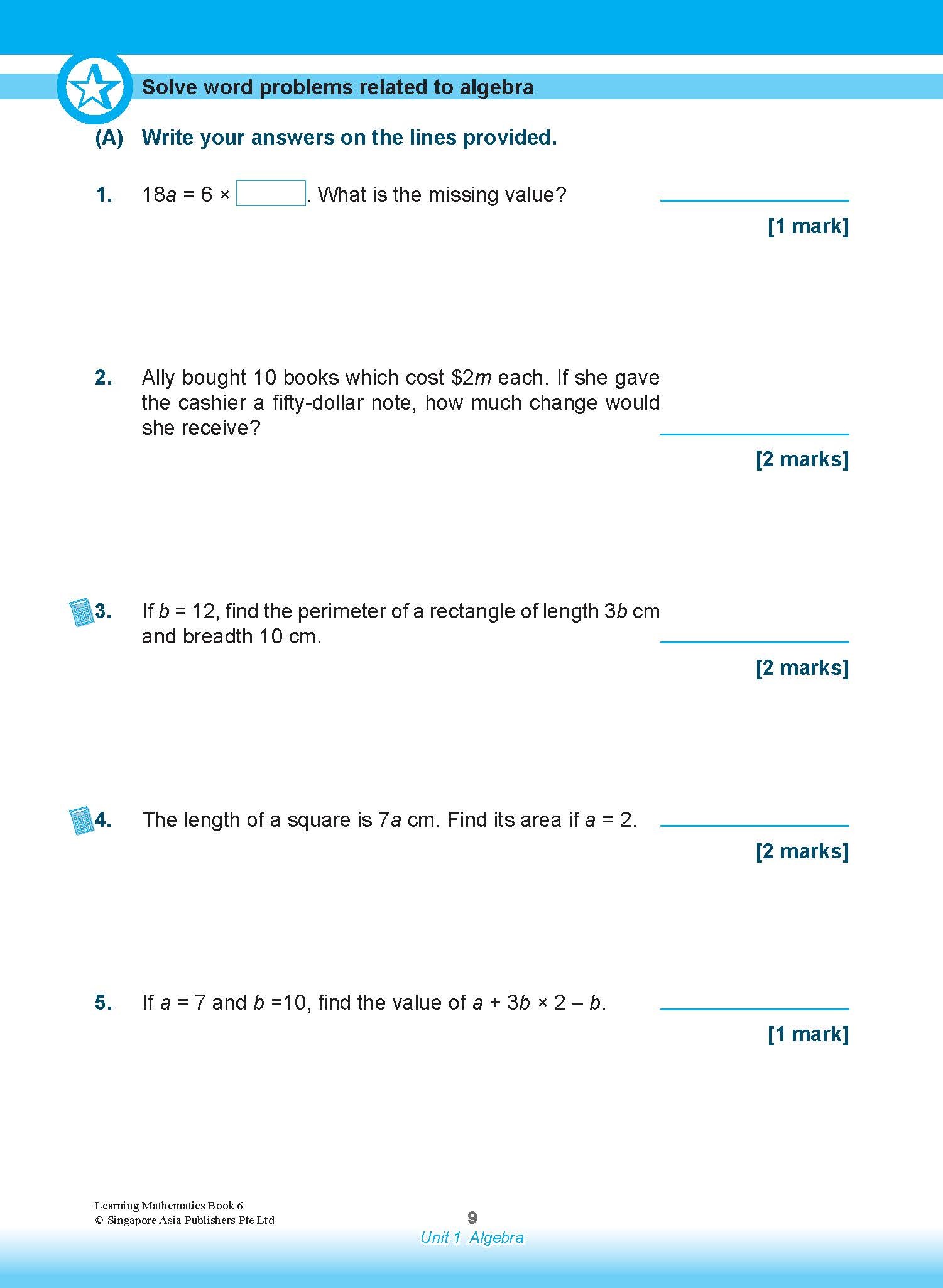 Learning Mathematics For Primary Levels 6 + Geniebook