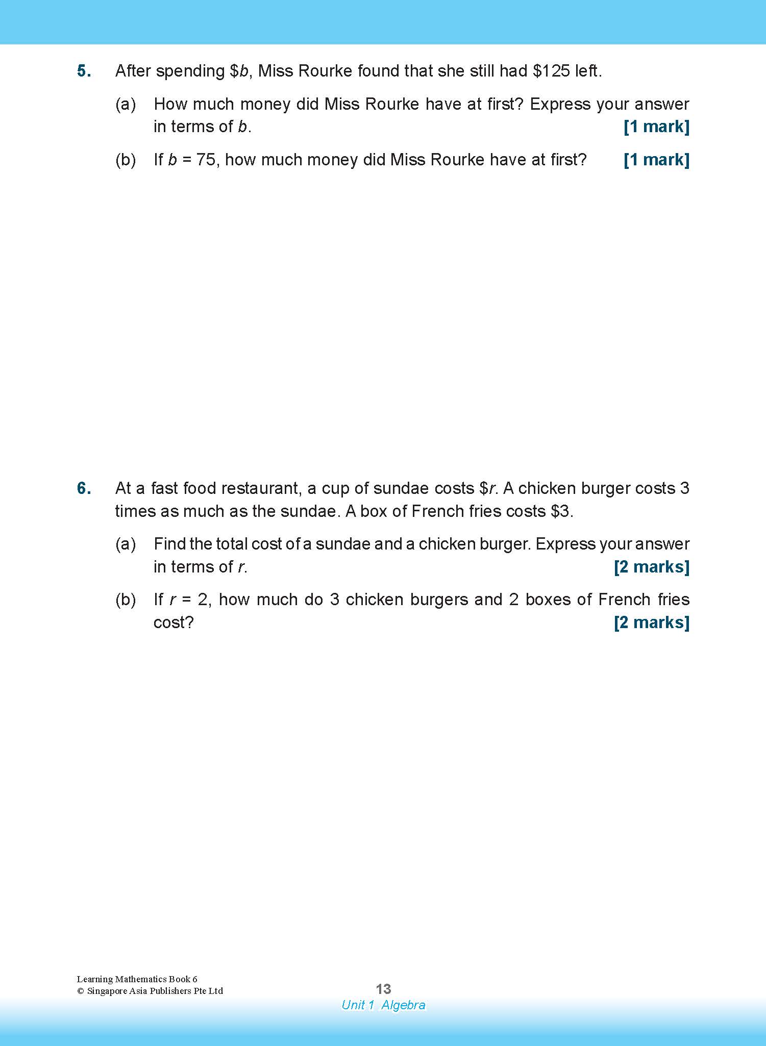 Learning Mathematics For Primary Levels 6 + Geniebook