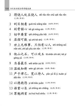 中学快捷华文必考成语 (Handbook of Examinable Idioms for Secondary Levels Express Chinese)