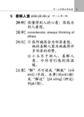 中学普通华文必考成语 (Handbook of Examinable Idioms for Secondary Levels Normal Academic Chinese)
