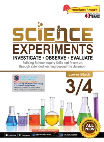 SCIENCE EXPERIMENTS INVESTIGATE . OBSERVE . EVALUATE Lower Block 3/4