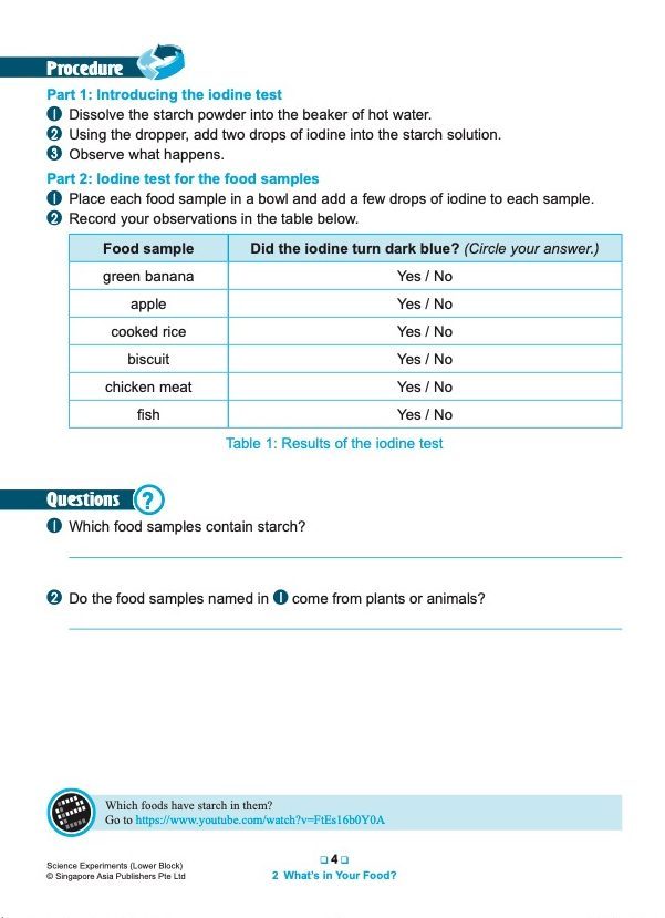 SCIENCE EXPERIMENTS INVESTIGATE . OBSERVE . EVALUATE Lower Block 3/4