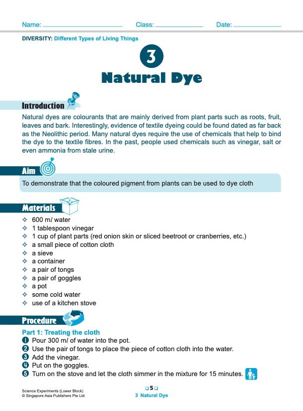 SCIENCE EXPERIMENTS INVESTIGATE . OBSERVE . EVALUATE Lower Block 3/4