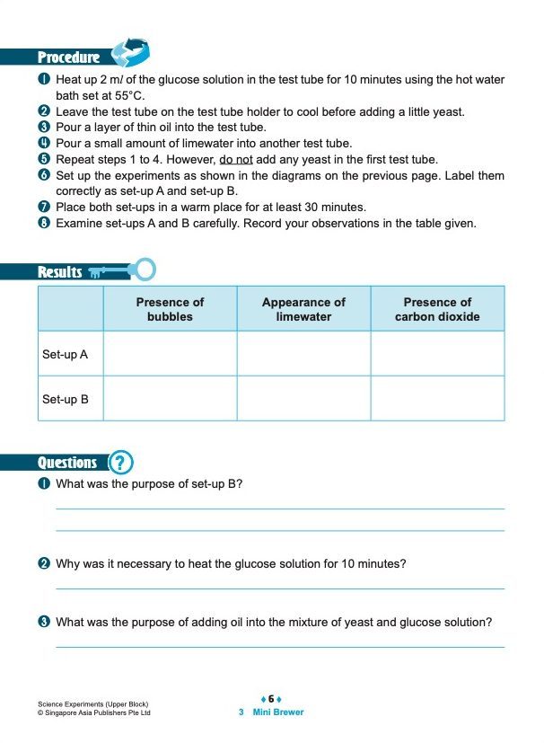SCIENCE EXPERIMENTS INVESTIGATE . OBSERVE . EVALUATE Upper Block 5/6