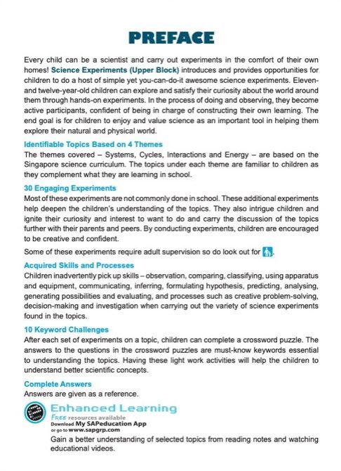 SCIENCE EXPERIMENTS INVESTIGATE . OBSERVE . EVALUATE Upper Block 5/6