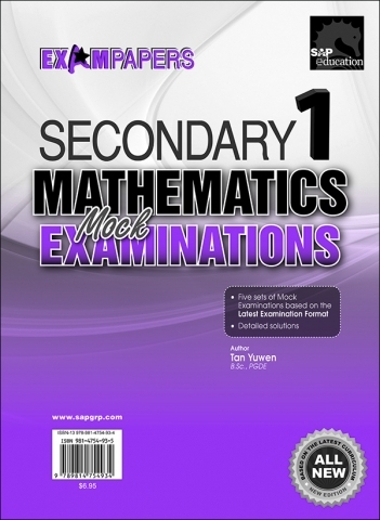 Secondary 1 MATHEMATICS Mock EXAMINATIONS