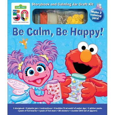 Sesame Street: Be Calm, Be Happy: Storybook and Calming Jar Craft Kit