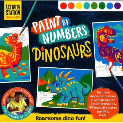 Activity station Paint by numbers Dinosaur Book + Kit