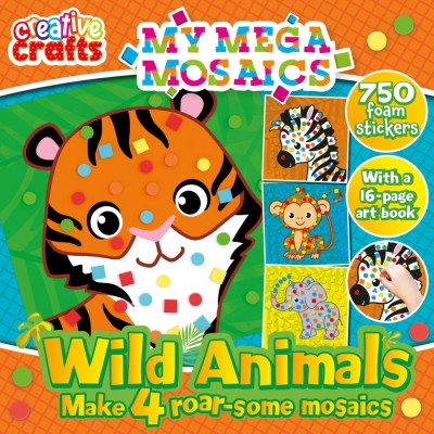 Creative Craft Kits: Foam Mosaic Art - Wild Animals