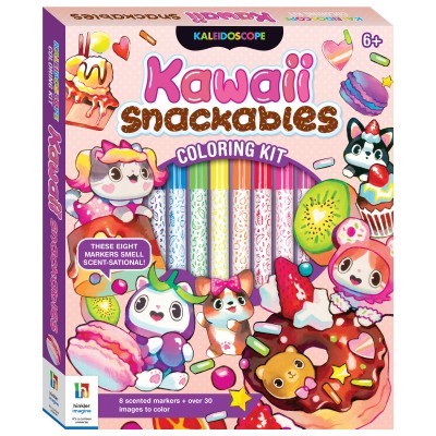 Kaleidoscope Coloring Kawaii Snackables