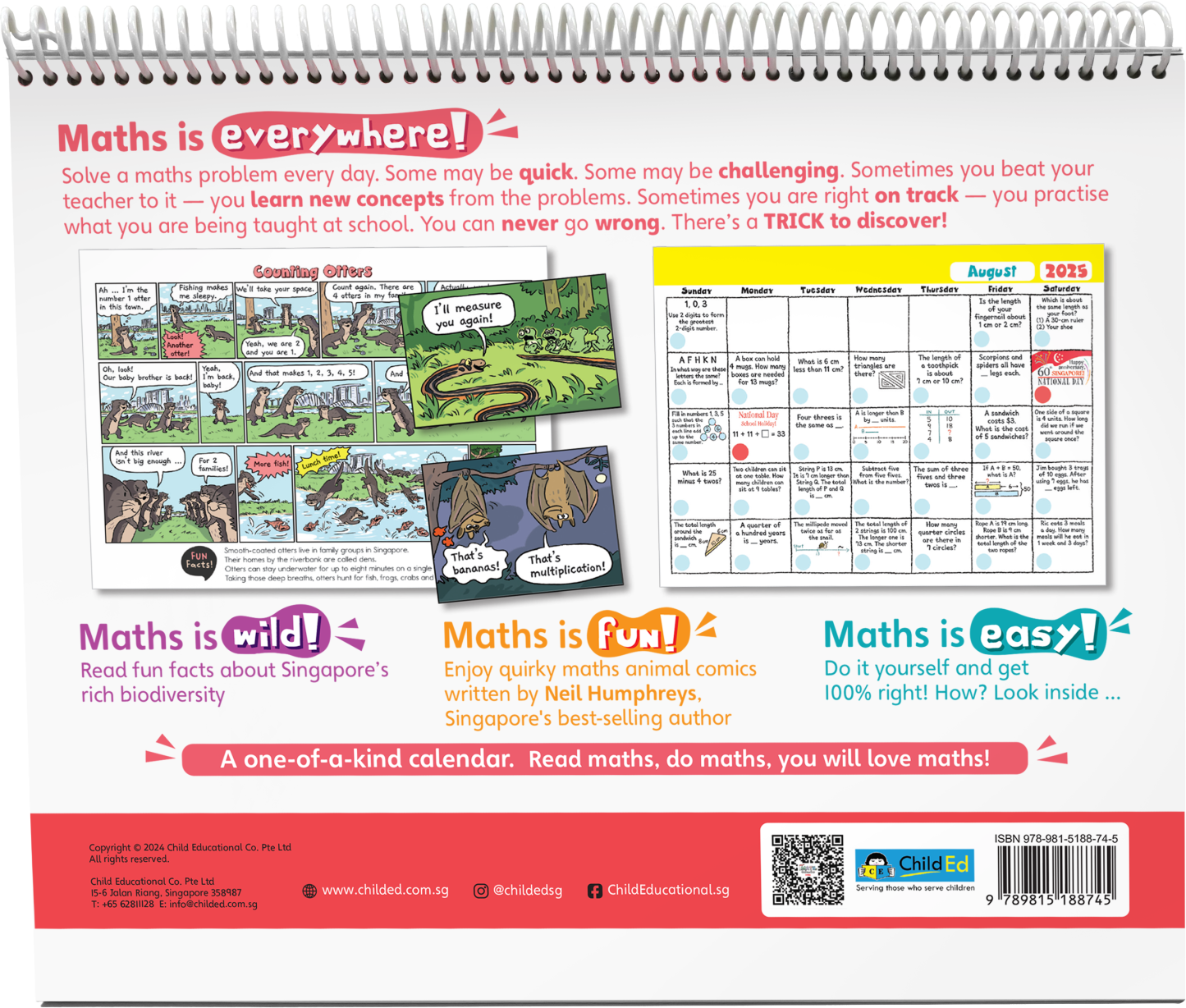 2025 Singapore Maths Calendar 