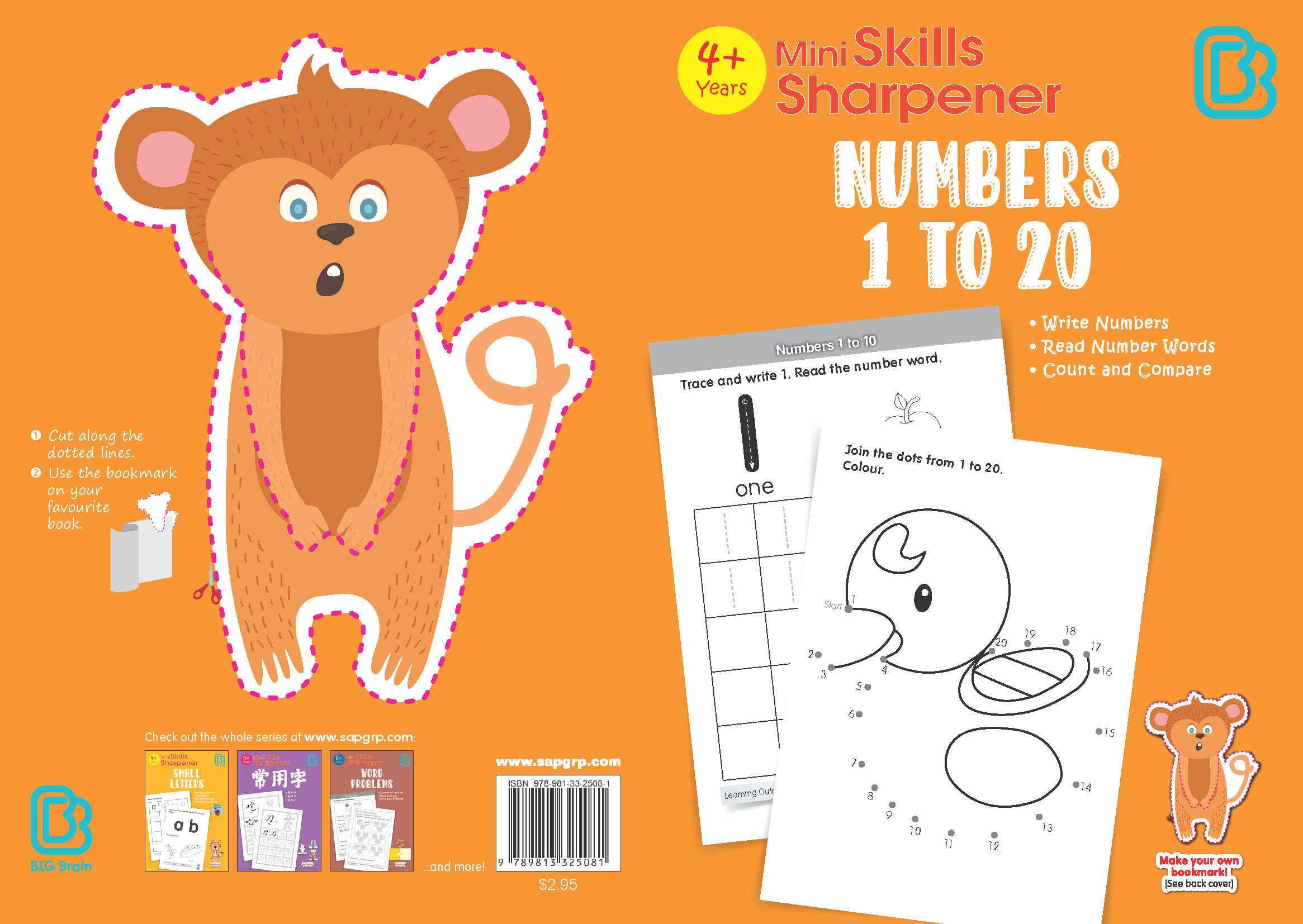 Mini Skills Sharpener NUMBERS 1 TO 20 (4+ Years)