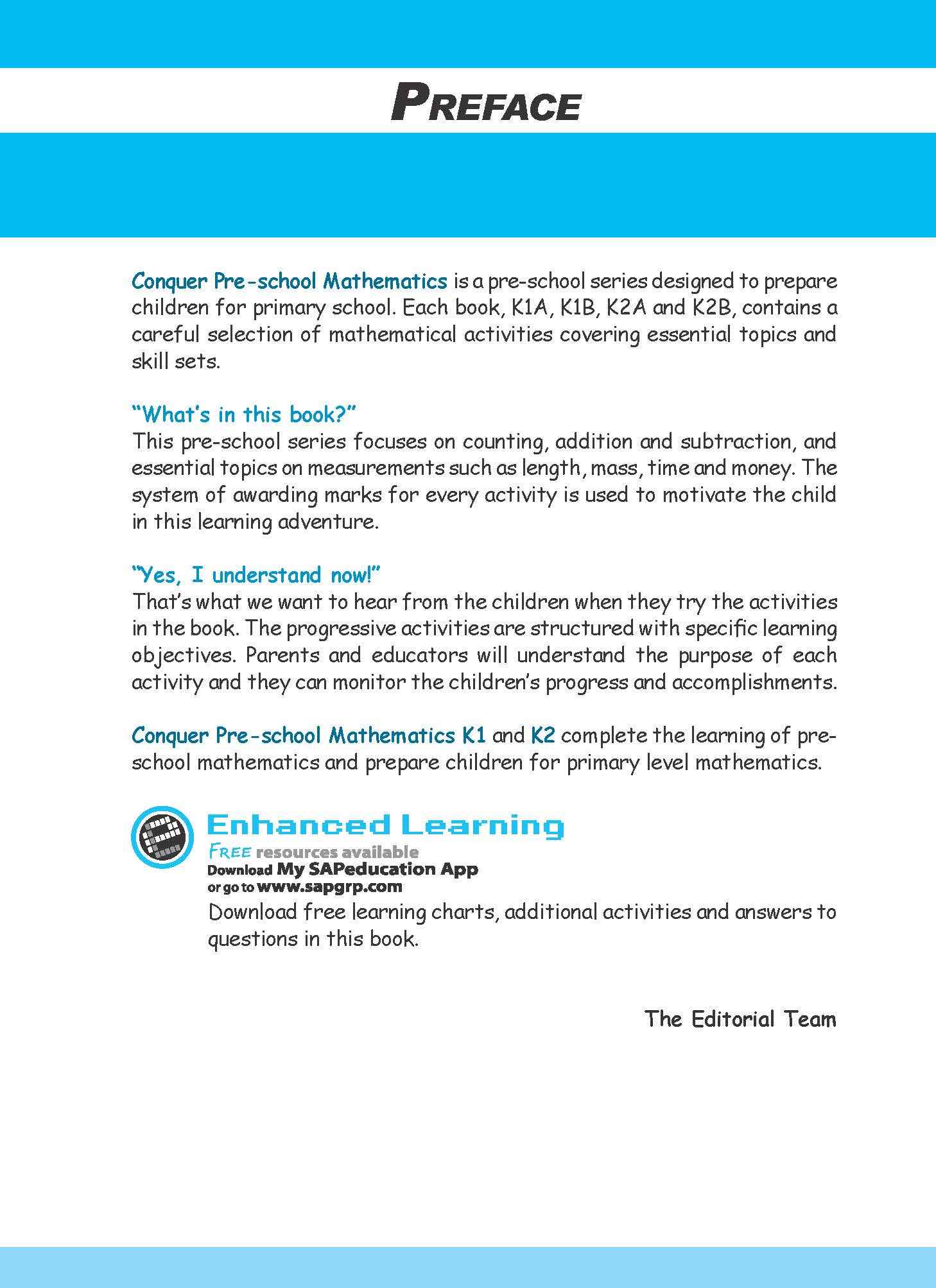 Conquer Pre-School Mathematics K2A