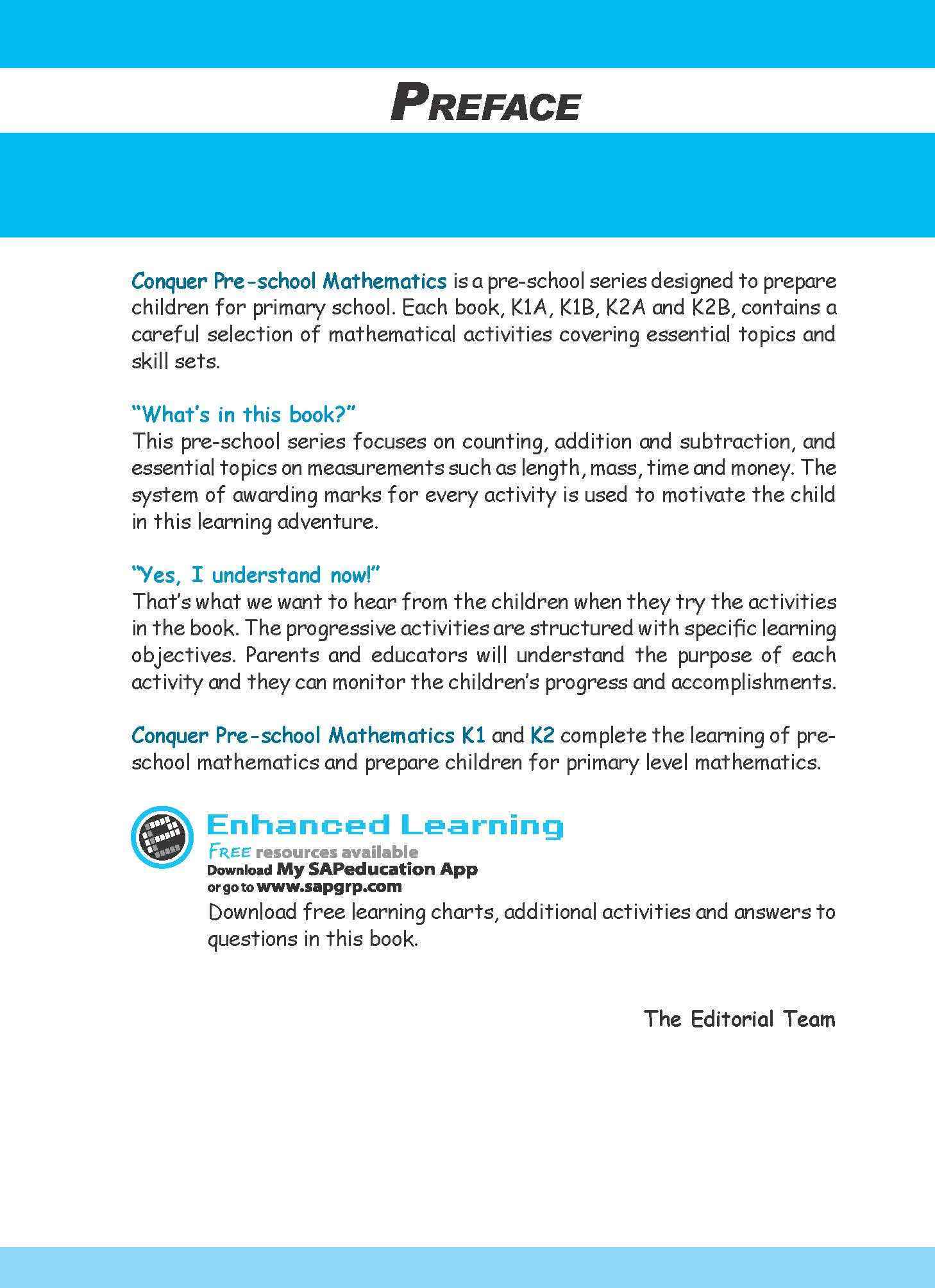 Conquer Pre-School Mathematics K2A