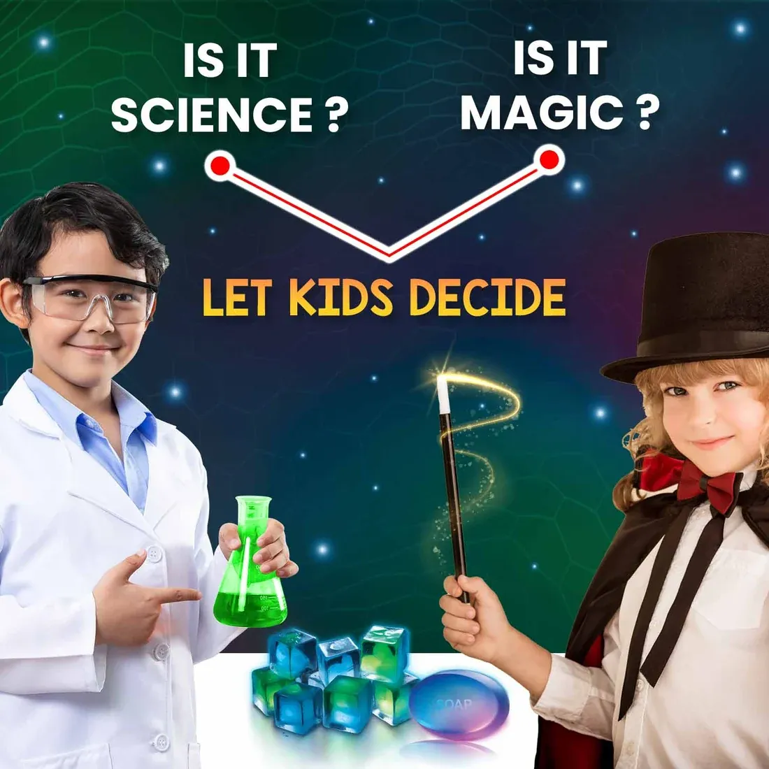 Glow In The Dark DIY STEAM Kit | 20 Glowsome Experiments | Make Glow Soaps and Lava Lamps | 6 + Years