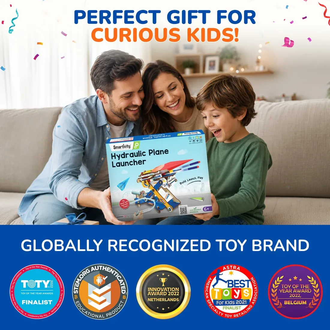 Hydraulic Plane Launcher | Build-It-Yourself STEAM Toy | Learning Activities Inside | 6 + Years