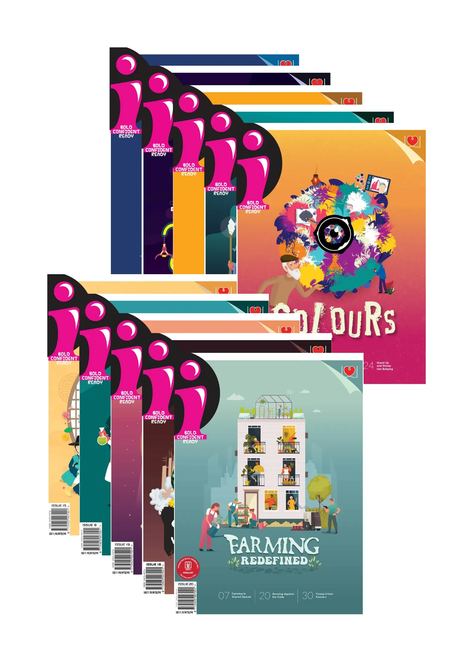 i Magazine Full Suite Assorted Collection: 10 single issues (for 10+ y/o) - (SET F)